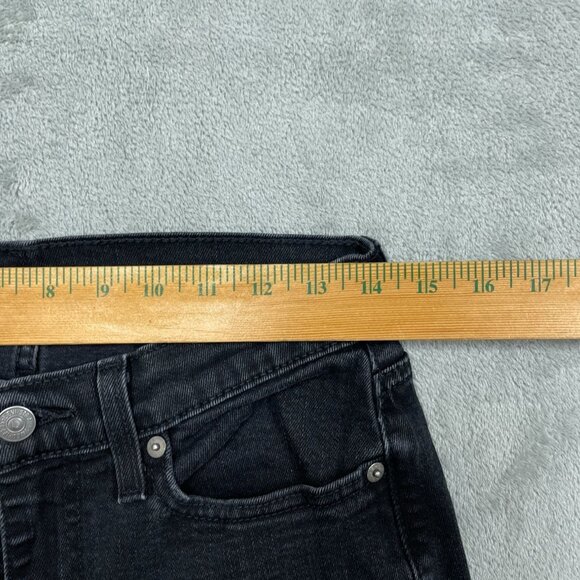 Levis 514 Slim Straight Mens Jeans W30 L29 Black Cotton a1273 - Picture 2 of 7